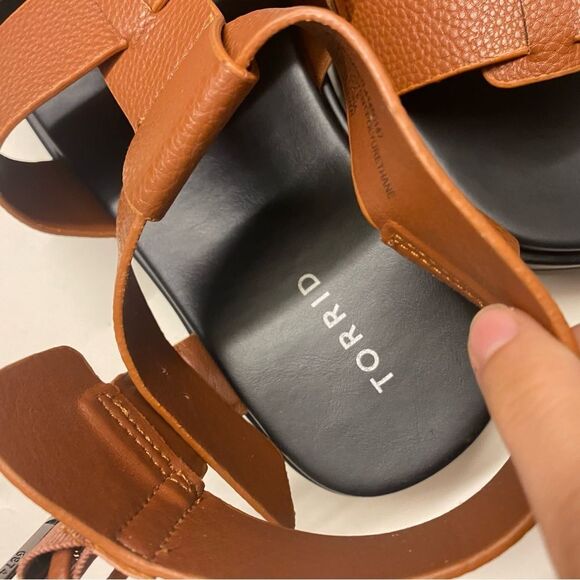 Torrid brown Flatform Gladiator plus size double wide Sandal 10WW - Picture 8 of 9